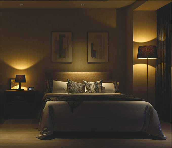 ホテルライクなラグジュアリースタンド 寝室 実例 設置イメージ集 照明のライティングファクトリー