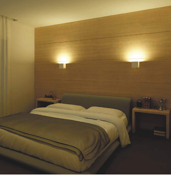 寝室におすすめ 上下光切替ブラケット 間接照明 実例 設置イメージ集 照明のライティングファクトリー
