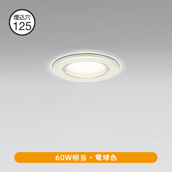 浴室用ダウンライト Φ125・60W相当 電球色 | インテリア照明の通販