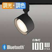FLATスポットライト ブラック・100W相当 | ダクトレール用・Bluetooth